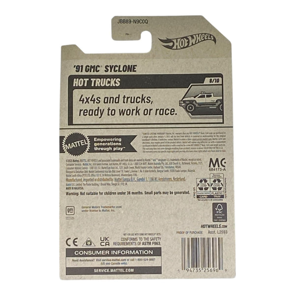 Hot Wheels '91 GMC Syclone - Hot Trucks Series 8/10