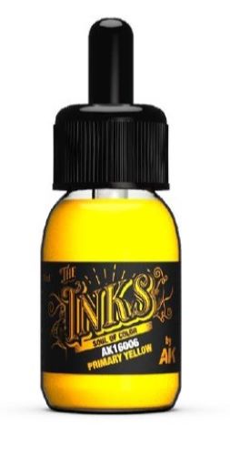 Black Forest® Hobby Supply Co AK Interactive 16006 Inks: Primary Yellow Acrylic 30ml Bottle — Paints, Tools, Supplies > AK