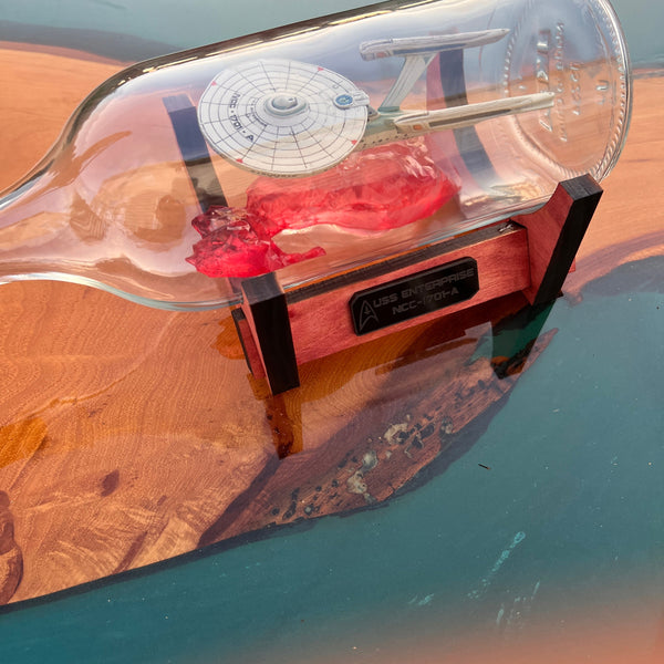 CCHobbyFun Star Trek NCC-1701-A Enterprise in a Bottle