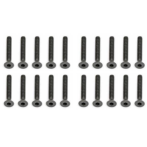 Associated 25204 Flat Head Hex Screw M3x16mm (20) RC8.2 ProLite Rival RC10B5 SC8