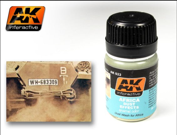 Black Forest® Hobby Supply Co AK Interactive 22 Africa Dust Effects Enamel Paint 35ml Bottle — Glues, Paints, Tools > AK