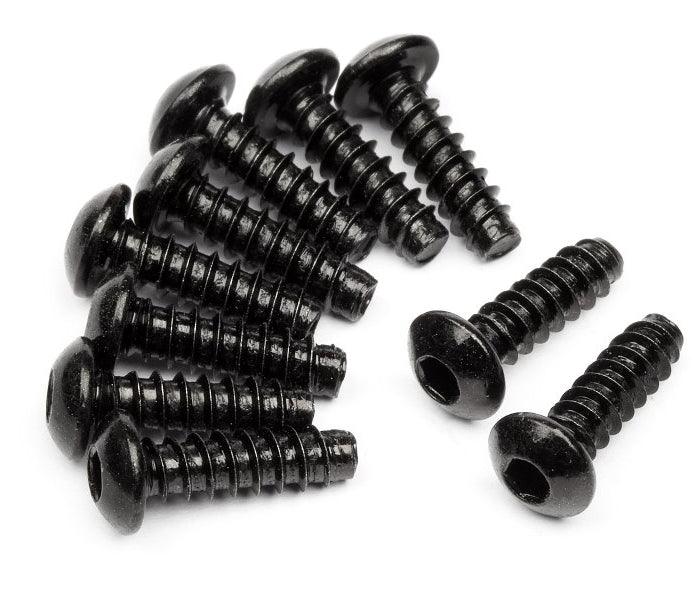 HPI Racing 94354 TP Button Head Screw M3x10mm Hex Socket (10) Cup Racer