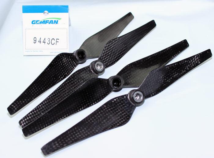 Gemfan DJI Phantom 2 Vision+ Vision plus 9443 Carbon Fiber Self-Tightening Props