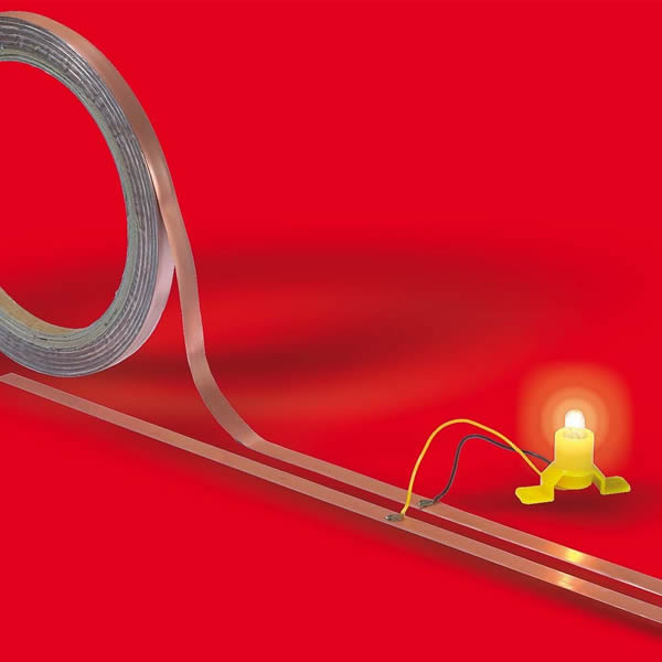 Black Forest® Hobby Supply Co Busch 1799 HO Scale Flat Copper Cable -- 33' 10m Roll — HO Scale Power & Digital > Busch