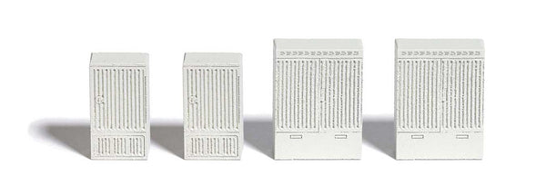 Black Forest® Hobby Supply Co Busch 7772 HO Scale Electrical Cable Cabinets -- pkg(4) — HO Scale Scenery > Busch