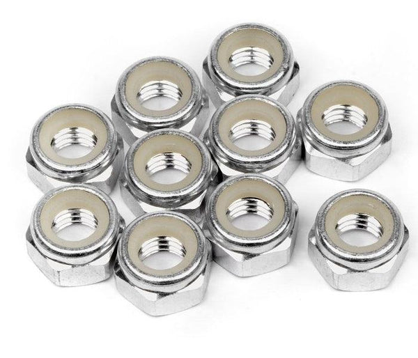 HPI Racing 95862 Aluminum 5mm Locknut M5 Silver (10pcs) Baja 5B / SS / 5T / 5SC
