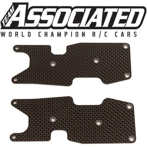Associated 81474 RC8T3.2 FT Rear Suspension Arm Inserts 1.2mm carbon fiber