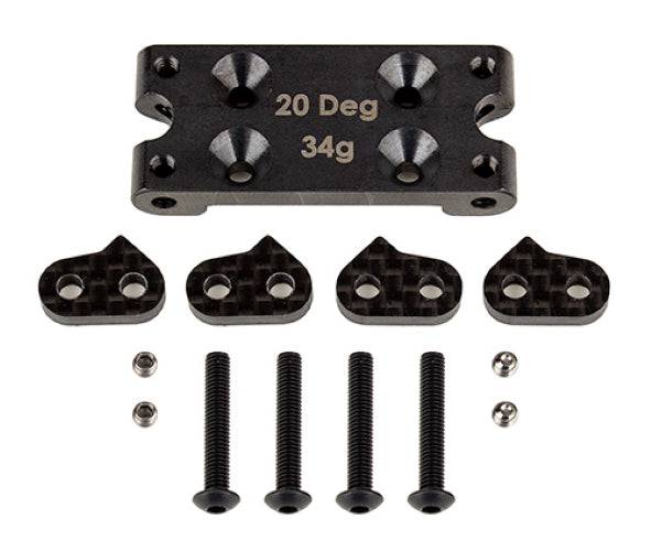 Associated 91899 FT Bulkhead Set, 20 Degree Steel RC10B6 RC10B6.2 RC10SC6.1