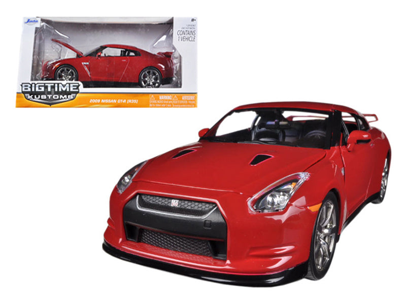 2009 Nissan GT-R R35 Red 1/24 Diecast Car Model by Jada — physical