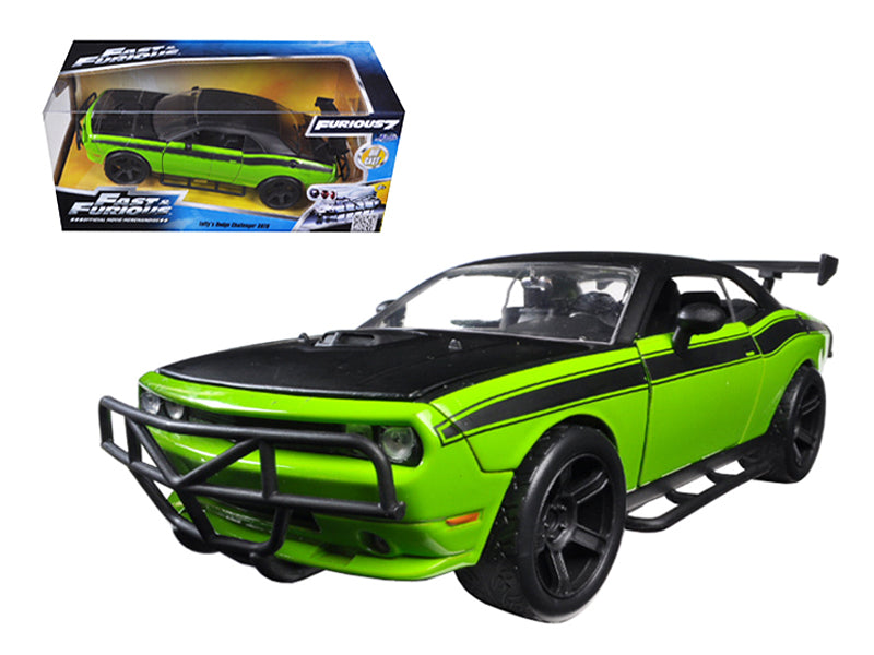 Letty's Dodge Challenger SRT8 Off Road Green and Black "Fast & Furious" Movie 1/24 Diecast Model Car by Jada — physical