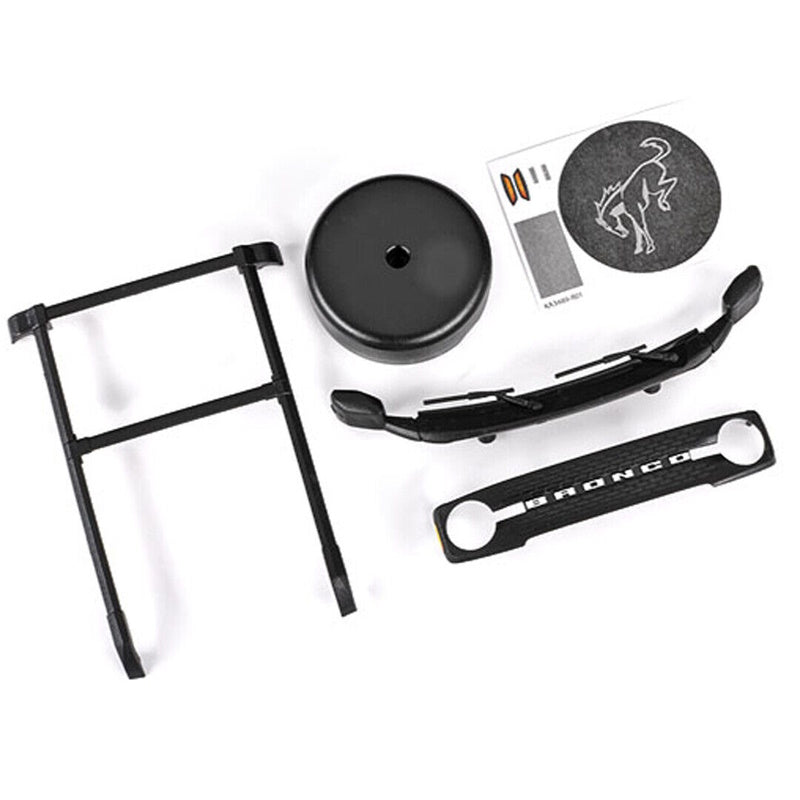 Traxxas 9715 TRX-4M Ford Bronco Roof Rack/ Spare Tire Cover/ Cowl/ Grille