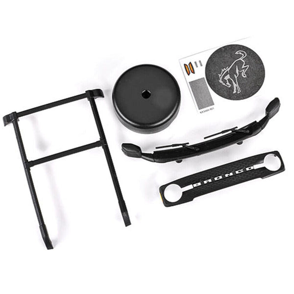 Traxxas 9715 TRX-4M Ford Bronco Roof Rack/ Spare Tire Cover/ Cowl/ Grille
