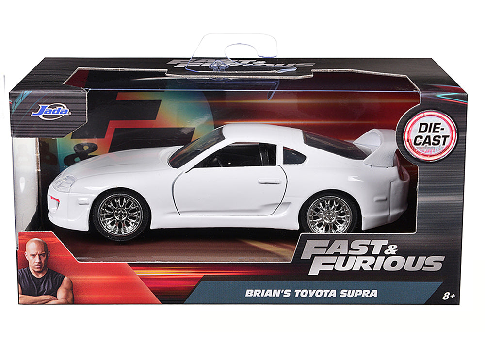 Brian's Toyota Supra White "Fast & Furious 7" (2015) Movie 1/32 Diecast Model Car by Jada — physical