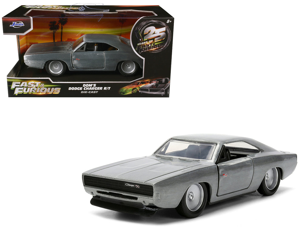 Dom's Dodge Charger R/T Raw Metal "Fast & Furious 7" (2015) Movie 1/32 Diecast Model Car by Jada — physical
