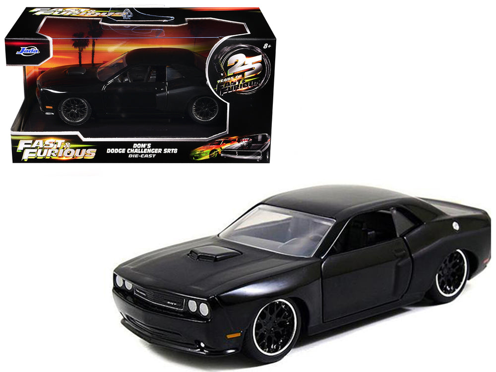 Dom's Dodge Challenger SRT8 Black "Fast & Furious" Movie 1/32 Diecast Model Car by Jada — physical