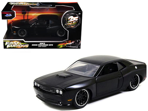 Dom's Dodge Challenger SRT8 Black "Fast & Furious" Movie 1/32 Diecast Model Car by Jada — physical