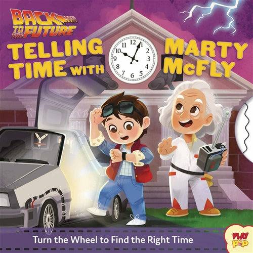 Back to the Future™ 'Back to the Future: Telling Time With Marty McFly' children's board book [2020] — Hardcover Book