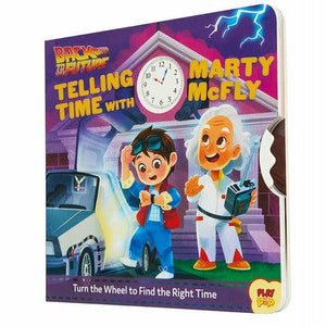 Back to the Future™ 'Back to the Future: Telling Time With Marty McFly' children's board book [2020] — Hardcover Book