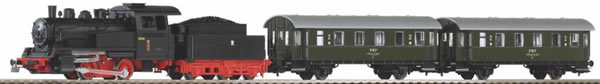 Black Forest® Hobby Supply Co Piko 97933 HO Scale 1/87 Roadbed PKP Steam Passenger Starter Set — HO Scale Train Sets > Piko