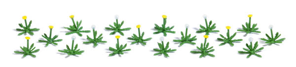 Black Forest® Hobby Supply Co Busch 1246 HO Scale Dandelions - Assembled -- pkg(18) — HO Scale Scenery > Busch