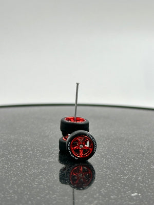 Rubber Wheels for Diecast Scale 1/64