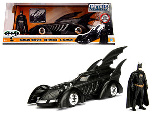 1995 Batman Forever Batmobile with Diecast Batman Figure 1/24 Diecast Model Car by Jada — physical