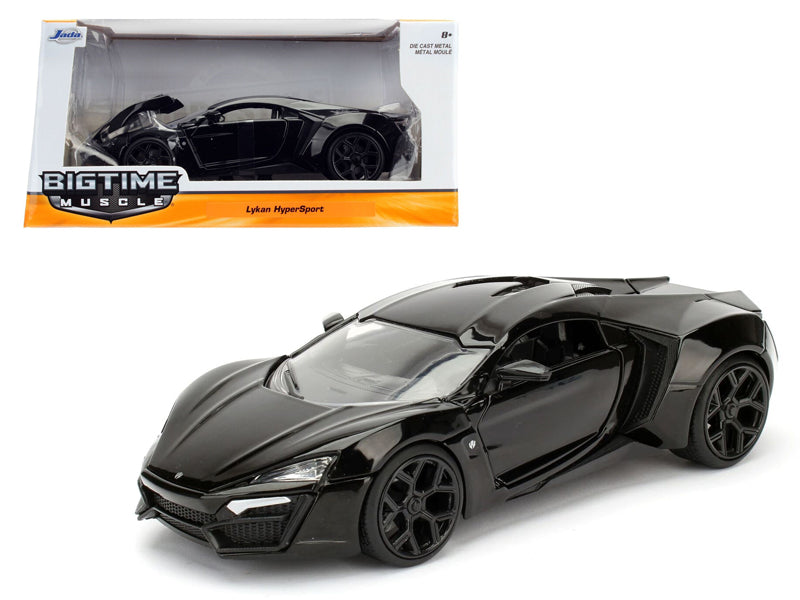 Lykan Hypersport Glossy Black 1/24 Diecast Model Cars by Jada — physical