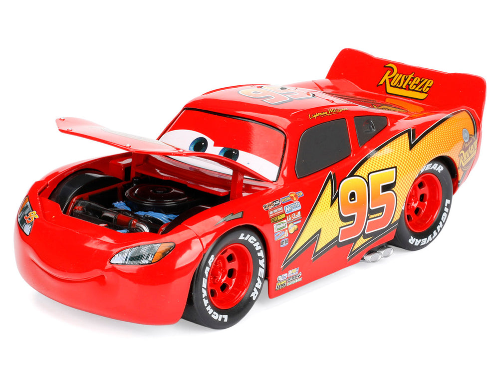 Lightning McQueen #95 Red Disney & Pixar "Cars" Movie "Hollywood Rides" Series Diecast Model Car by Jada