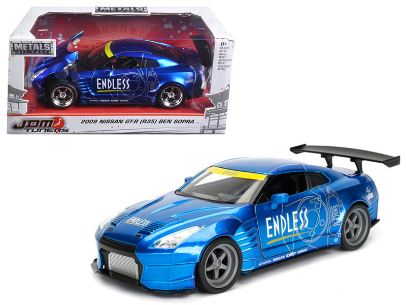 2009 Nissan GT-R (R35) Ben Sopra Blue JDM Tuners 1/24 Diecast Model Car by Jada — physical