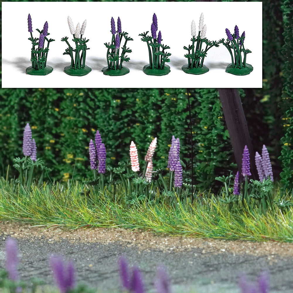Busch 1217 HO Scale Wild Lupines Kit pkg(16)