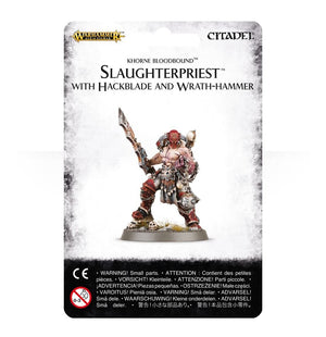 Little Shop of Magic Warhammer: Blades of Khorne - Slaughterpriest with Hackblade and Wrath-hammer — Miniatures