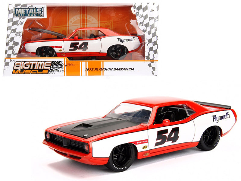 1973 Plymouth Barracuda #54 1/24 Diecast Model Car by Jada — physical