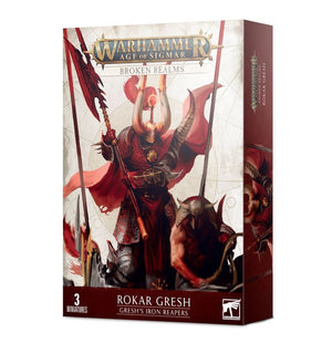 Little Shop of Magic Warhammer: Broken Realms - Slaves to Darkness Rokar Gresh and Gresh's Iron Reapers — Miniatures