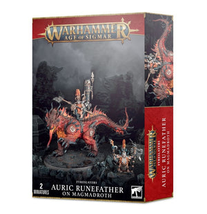 Little Shop of Magic Warhammer: Fyreslayers - Auric Runefather on Magmadroth — Miniatures