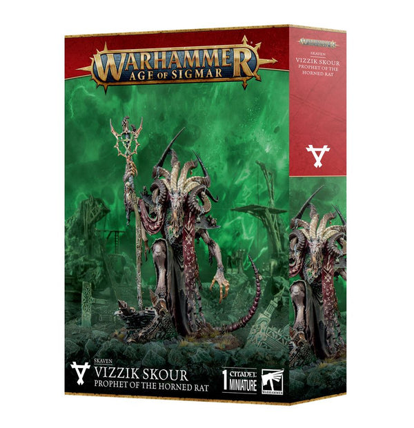 Little Shop of Magic Warhammer: Skaven - Vizzik Skour, Prophet of the Horned Rat — Miniatures