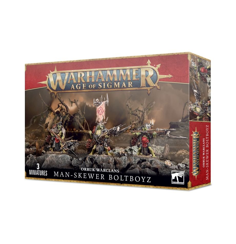 Little Shop of Magic Warhammer: Orruk Warclans - Man-Skewer Boltboyz — Miniatures