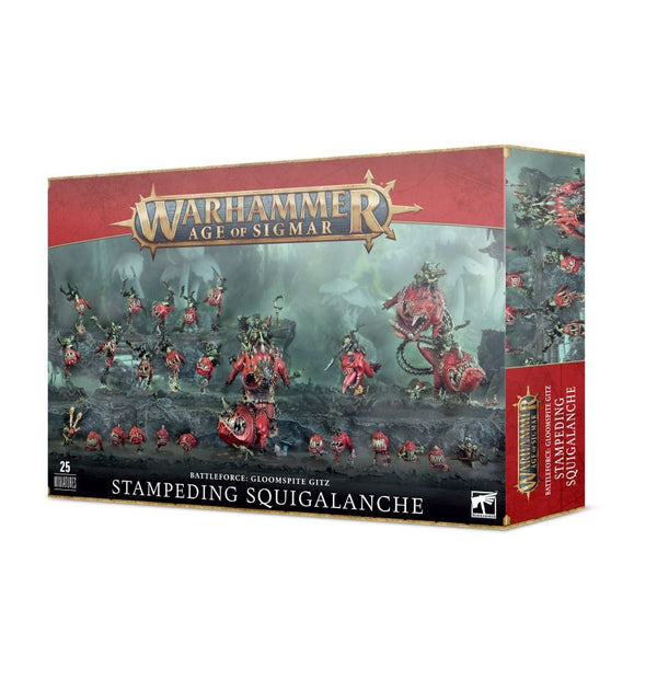 Little Shop of Magic Warhammer: Gloomspite Gitz Battleforce – Stampeding Squigalanche — Miniatures