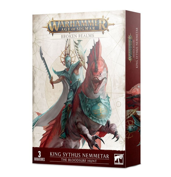 Little Shop of Magic Warhammer: Broken Realms - Idoneth Deepkin King Sythus Nemmetar – The Bloodsurf Hunt — Miniatures