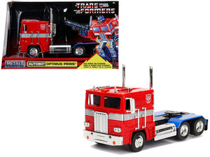 G1 Autobot Optimus Prime Truck Red with Robot on Chassis from "Transformers" TV Series "Hollywood Rides" Series 1/24 Diecast