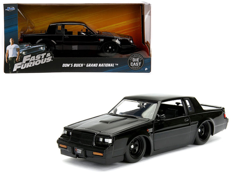 Dom's Buick Grand National Black "Fast & Furious" Movie 1/24 Diecast Model Car by Jada — physical