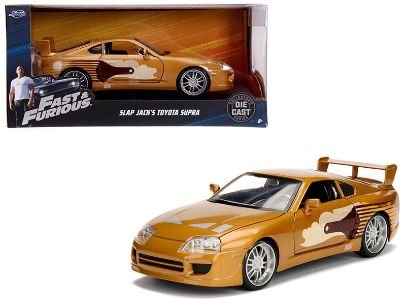 Slap Jack's Toyota Supra Gold "Fast & Furious" Movie 1/24 Diecast Model Car by Jada — physical