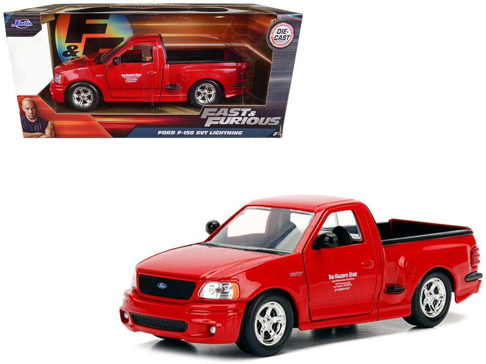 Brian's Ford F-150 SVT Lightning Pickup Truck Red "Fast & Furious" Movie 1/24 Diecast Model Car by Jada — physical