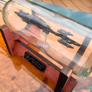CCHobbyFun Star Wars Separatist Recusant Destroyer in a Wine Bottle