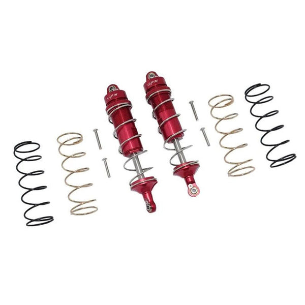 GPM MAKS120R-R-S Aluminum Rear Thickened Spring Dampers 120mm Red, KRATON 4S BLX