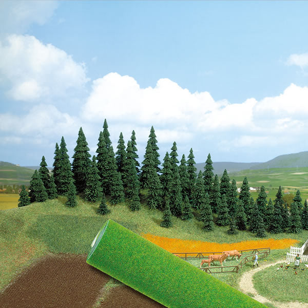 Black Forest® Hobby Supply Co Busch 7280 All Scale Grass Mat -- Dark Green 39-3/8 x 98-7/16" — All Scale Scenery > Busch