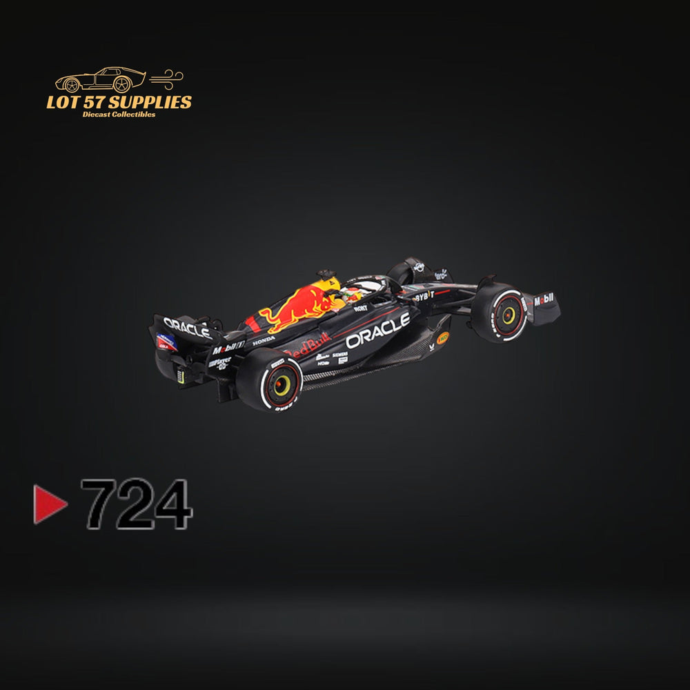 (Pre-Order) Mini-GT Oracle Red Bull Racing RB19 #1 Max Verstappen 2023 F1 2023 Bahrain GP Winner #724 1:64 MGT00724