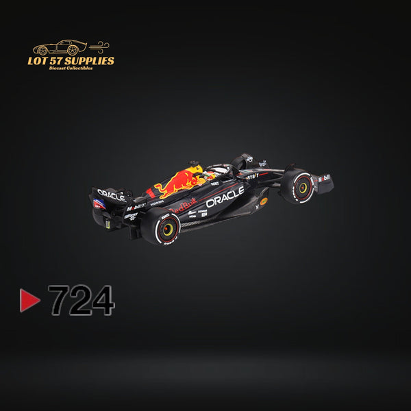 (Pre-Order) Mini-GT Oracle Red Bull Racing RB19 #1 Max Verstappen 2023 F1 2023 Bahrain GP Winner #724 1:64 MGT00724