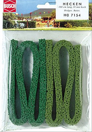 Busch 7154 HO/TT Scale Structured Moss Hedge, Light & Medium Green