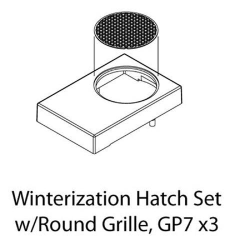 Athearn ATHG62287 HO Scale Winterization Hatch Set w/Round Grille GP-7(3)