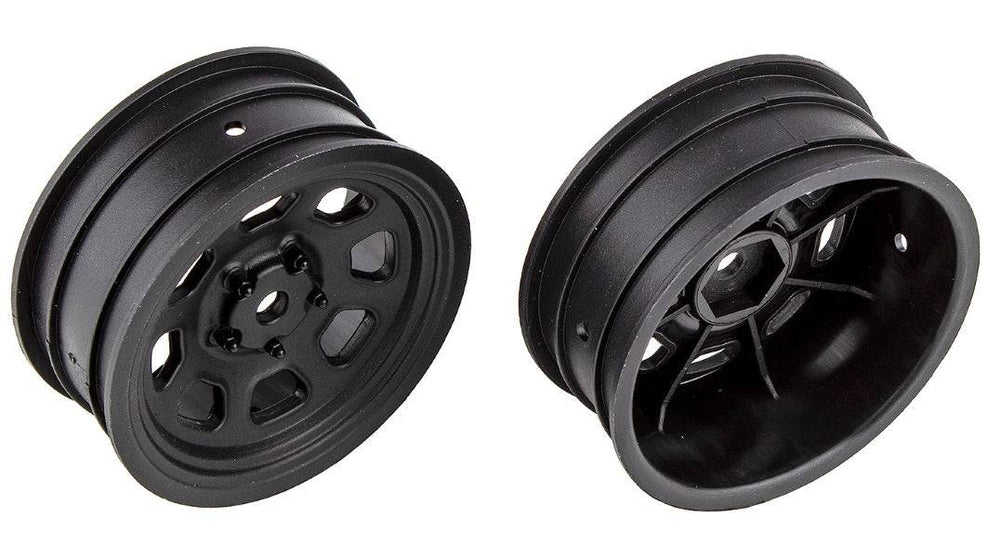 Associated 71096 SR10 Black Front Wheels 1 pair